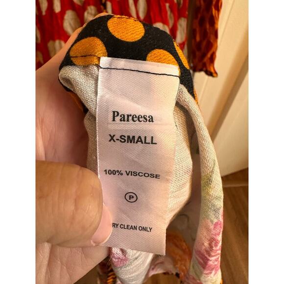 Pareesa Pret Mixed Print Maxi Dress Size XS - Picture 5 of 6